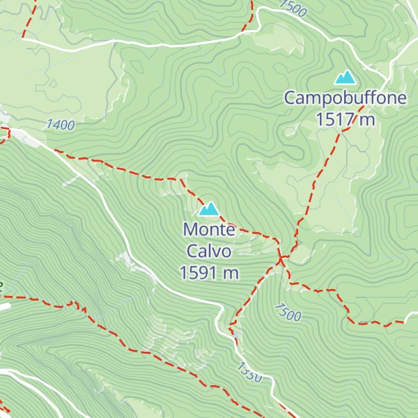 Map of Monte Calvo