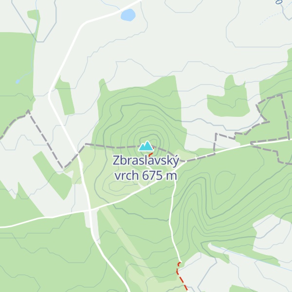 Map of Zbraslavský vrch