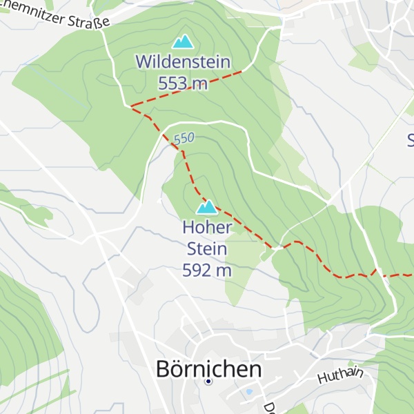 Map of Hoher Stein