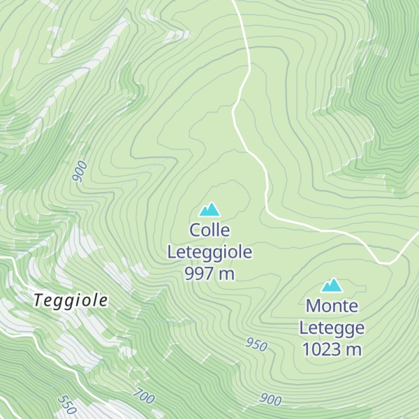 Map of Colle Leteggiole
