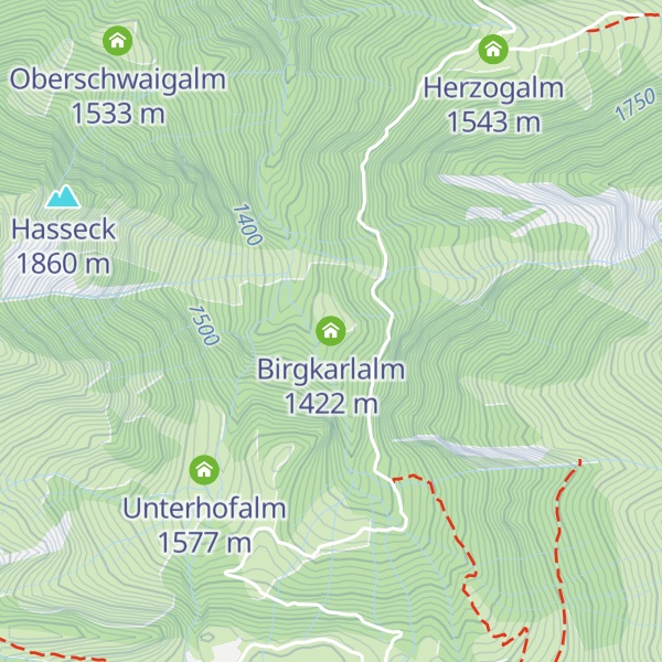 Map of Birgkarlalm