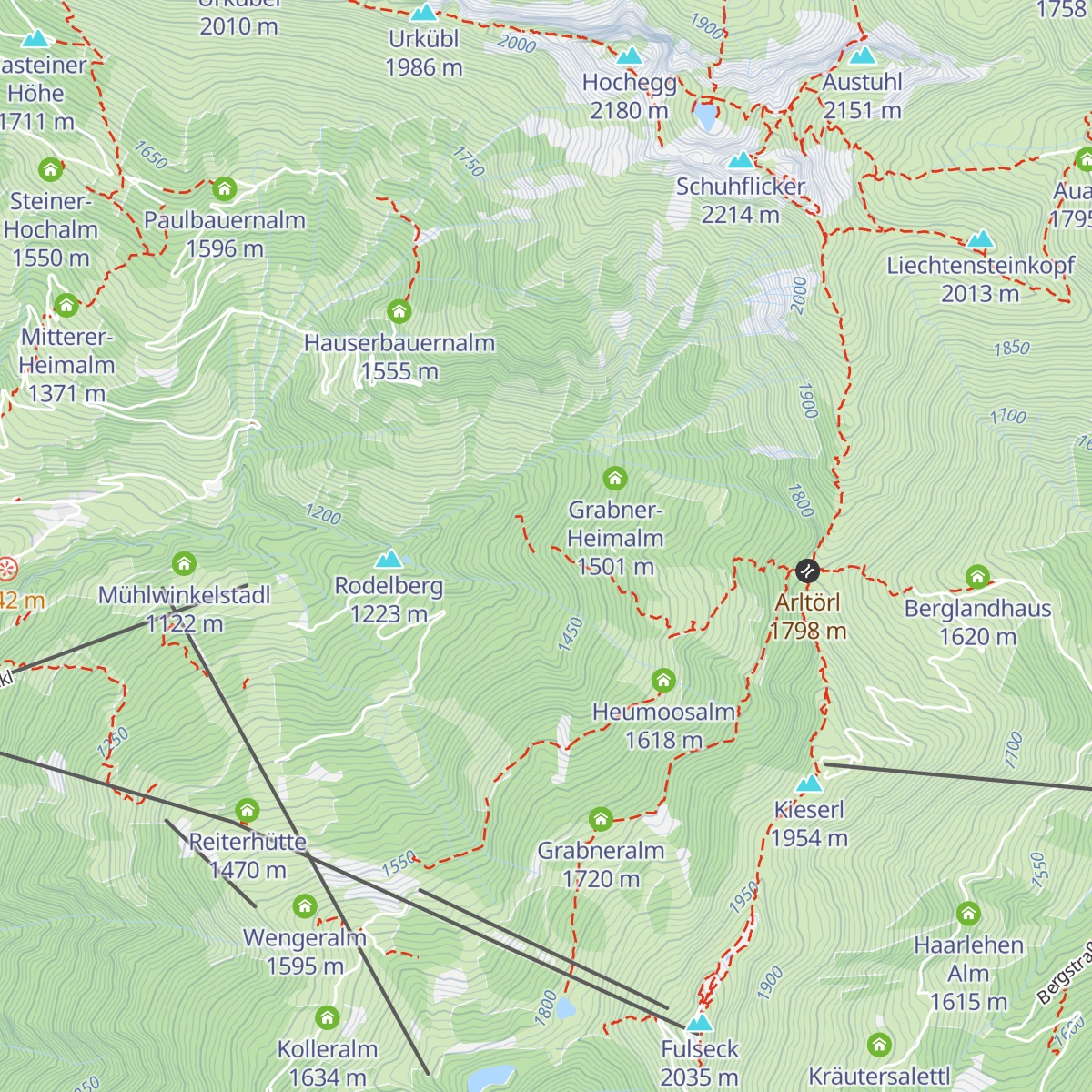 Rodelberg Heimalm map