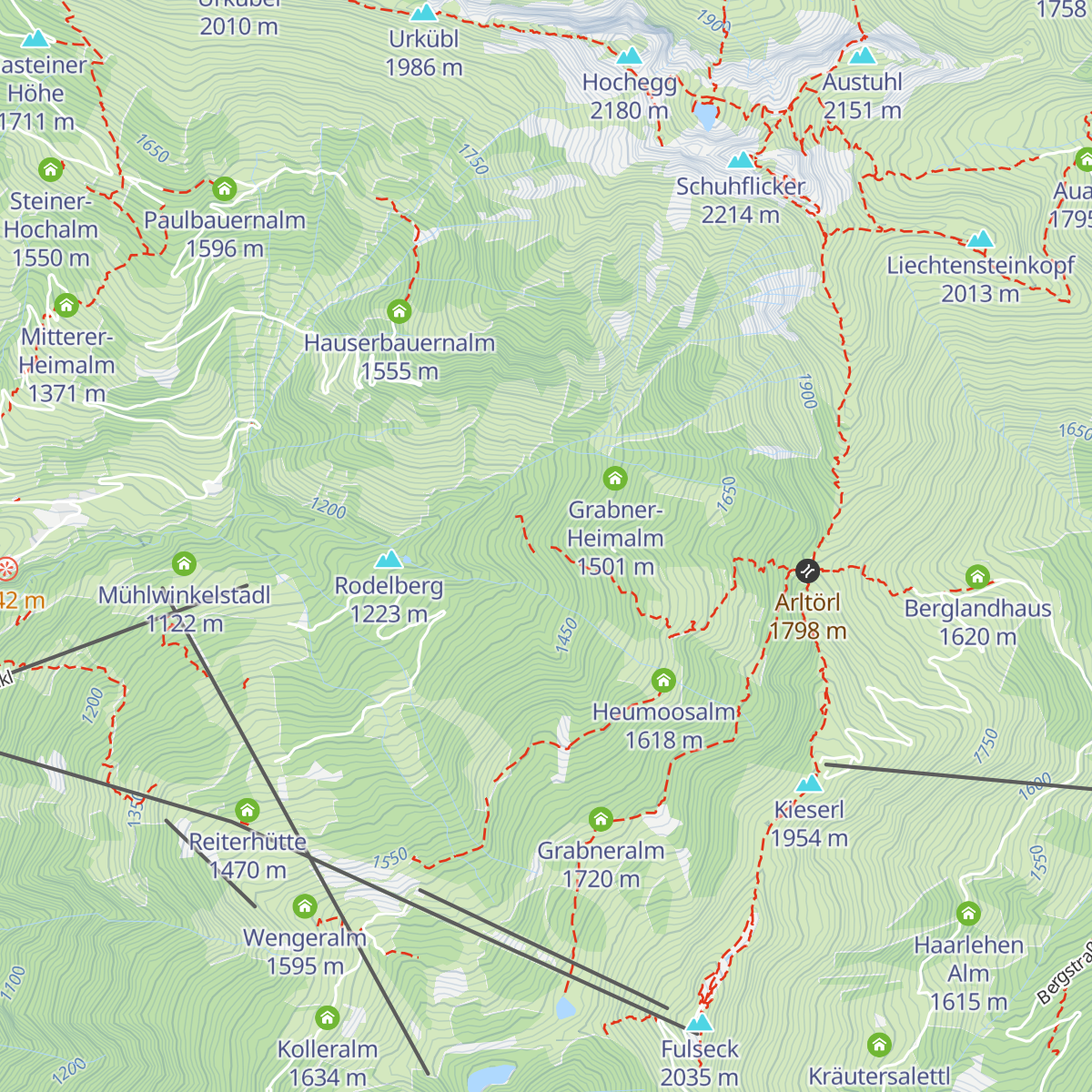 Rodelberg Heimalm map