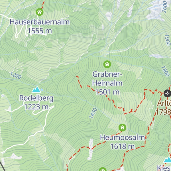 Map of Rodelberg Heimalm