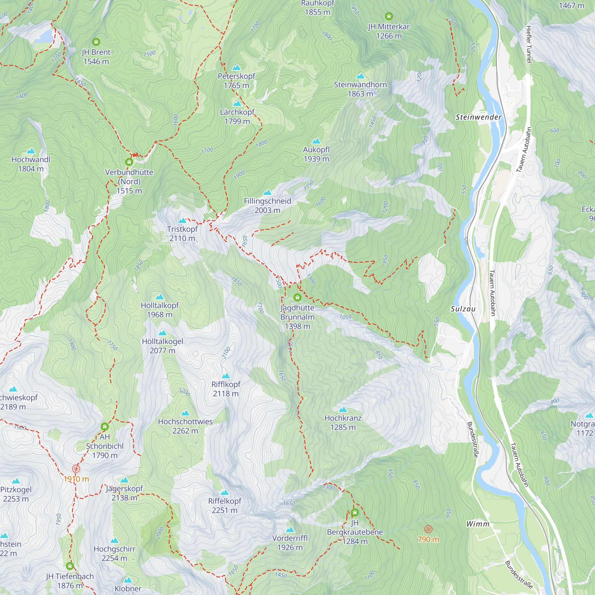 Jagdhütte Brunnalm map