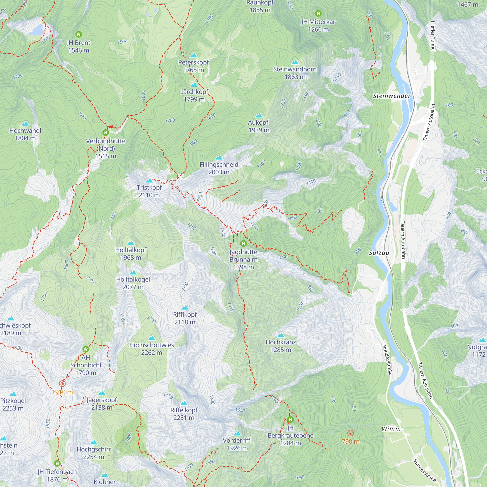 Jagdhütte Brunnalm map
