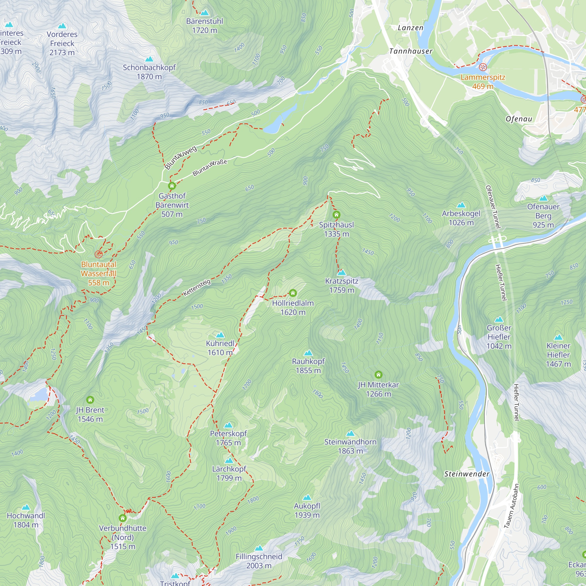 Höllriedlalm map