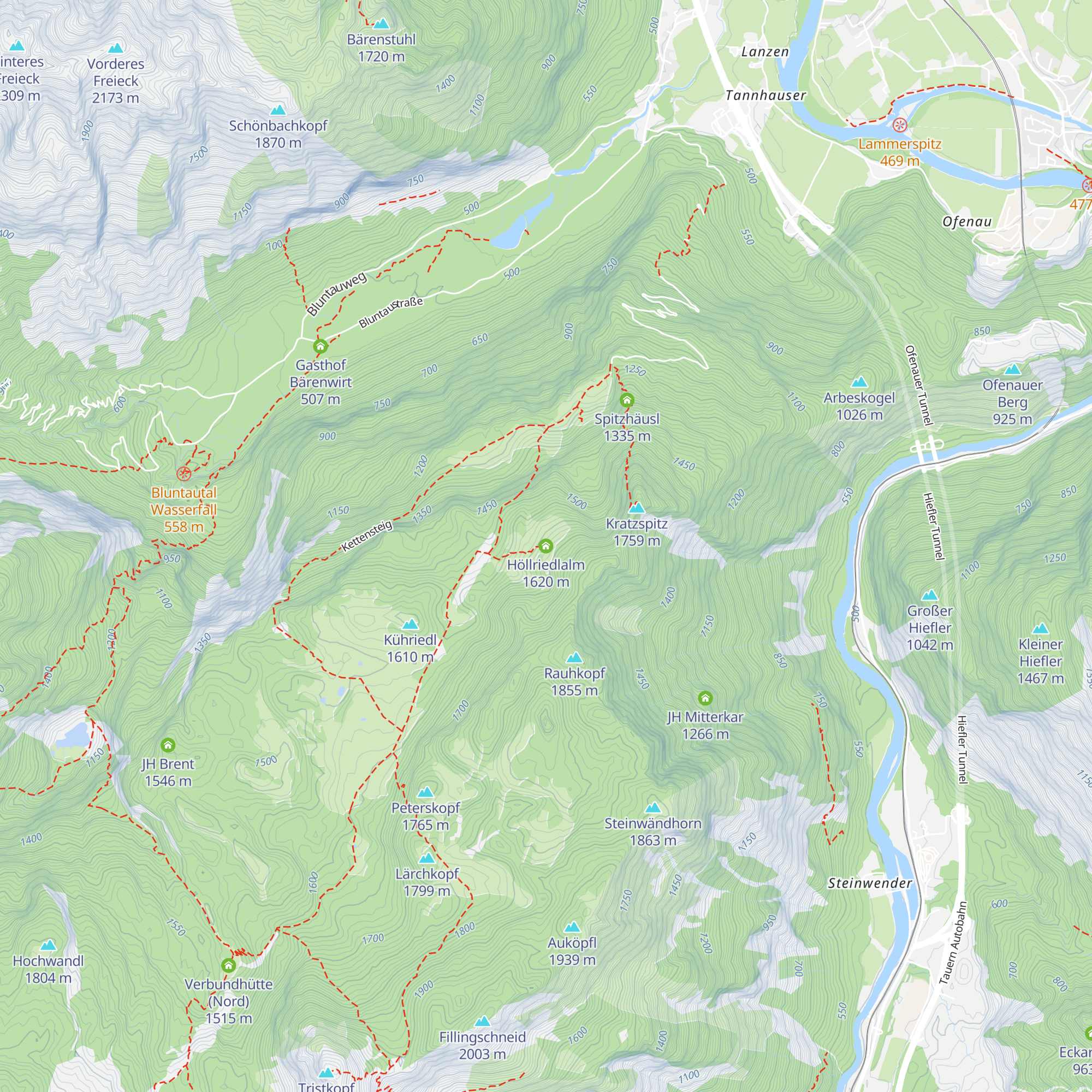Höllriedlalm map