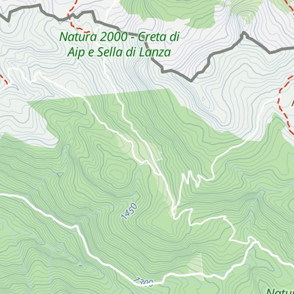Map of Casera Valbertad alta