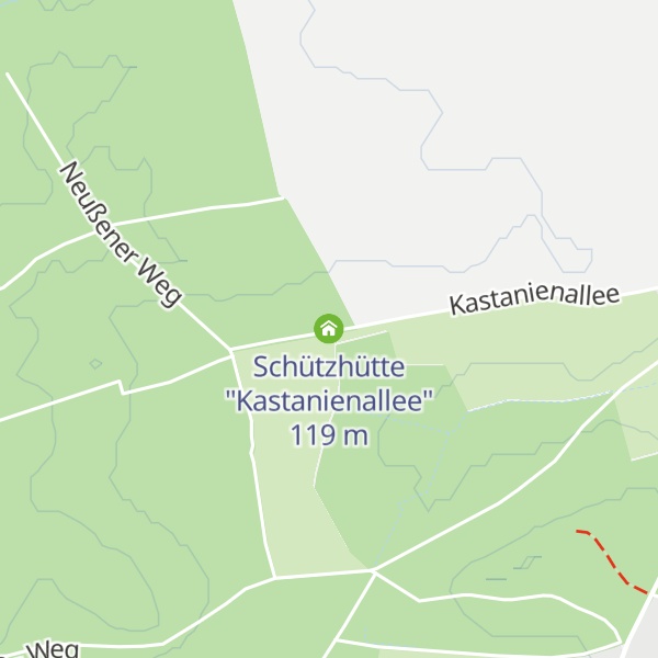 Map of Schützhütte "Kastanienallee"