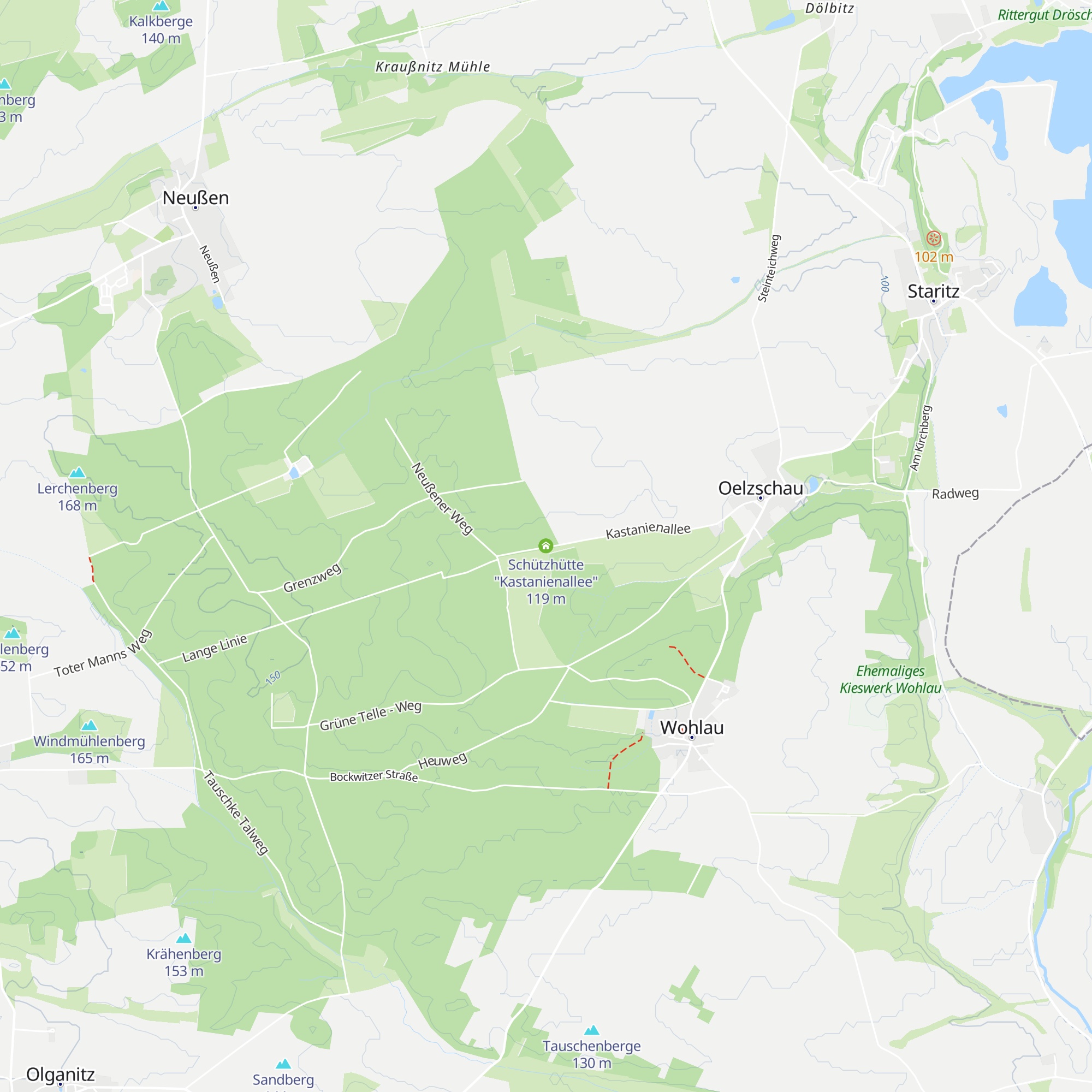 Schützhütte "Kastanienallee" map