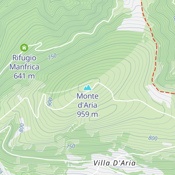 Map of Monte d'Aria