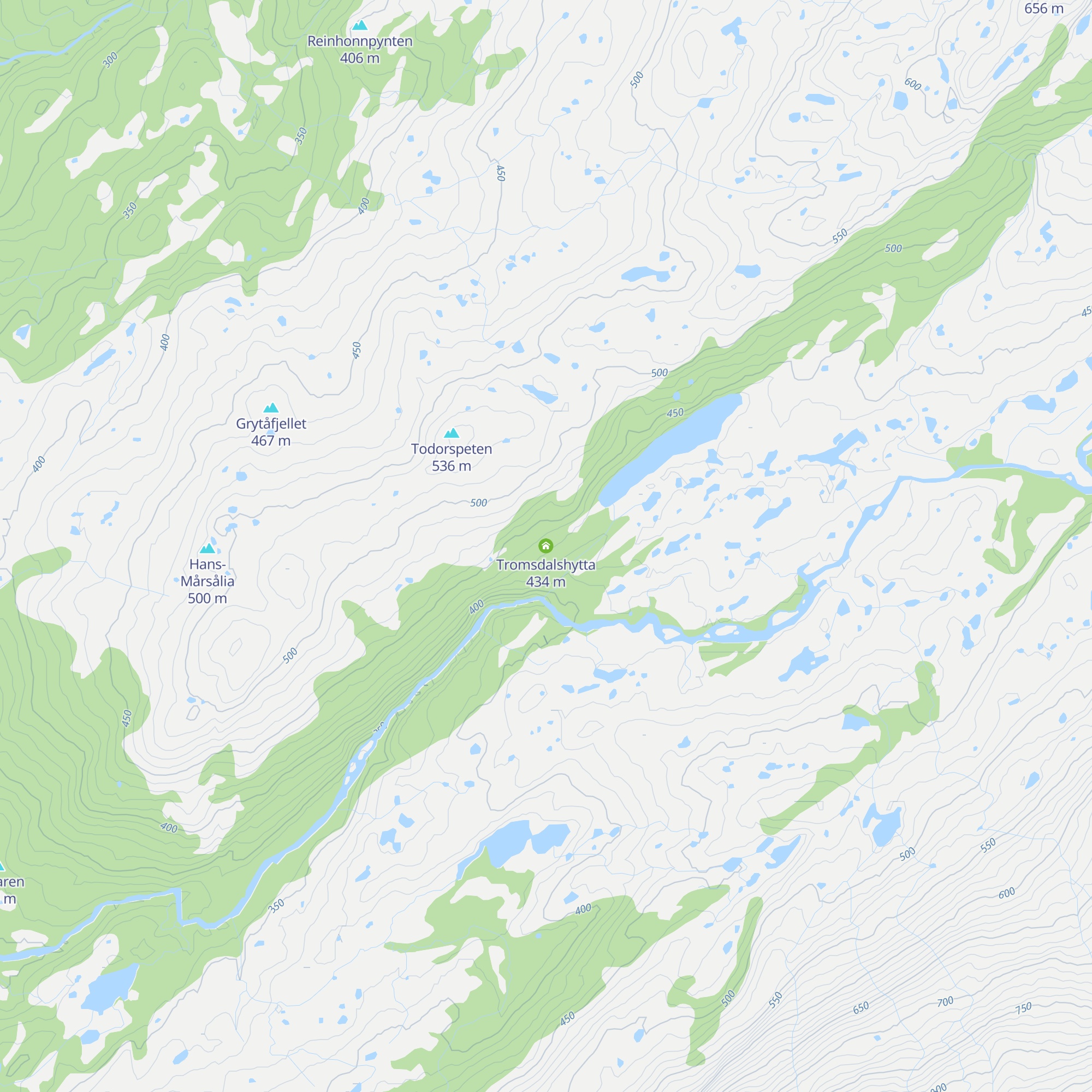 Tromsdalshytta map