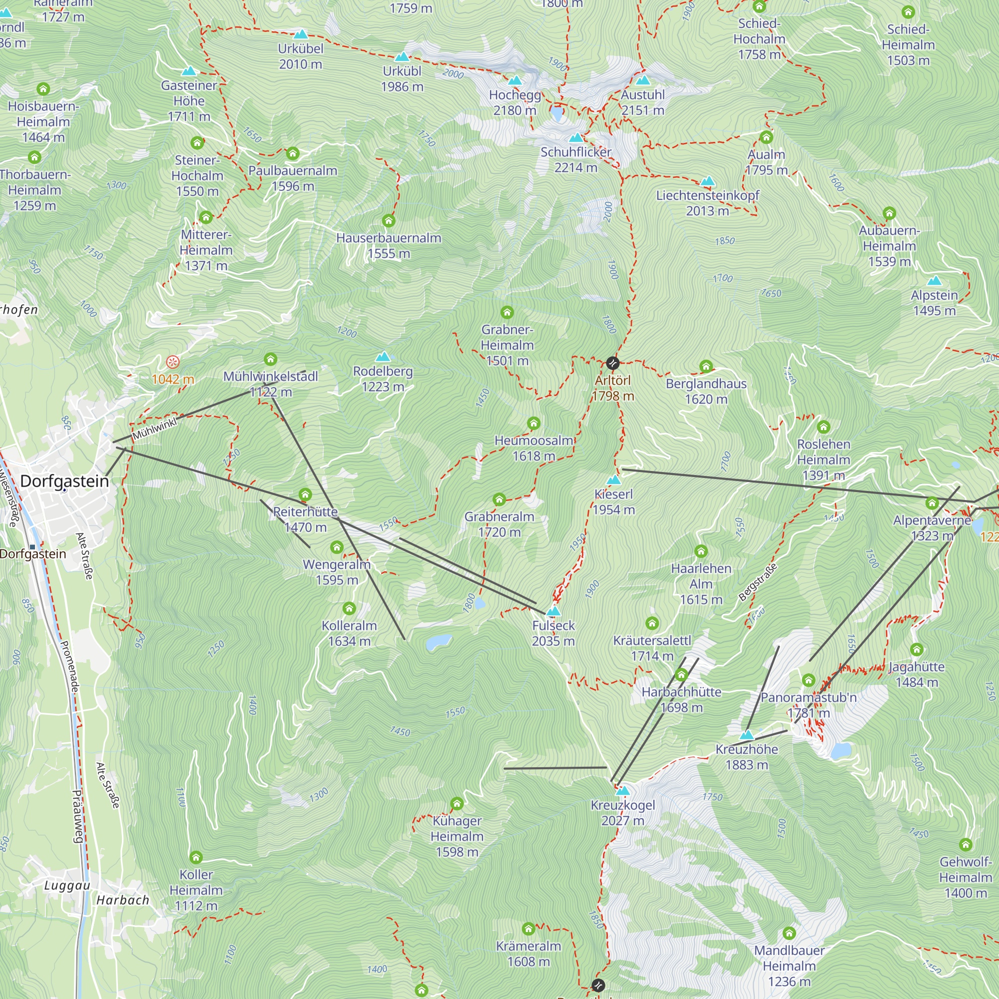 Grabneralm map