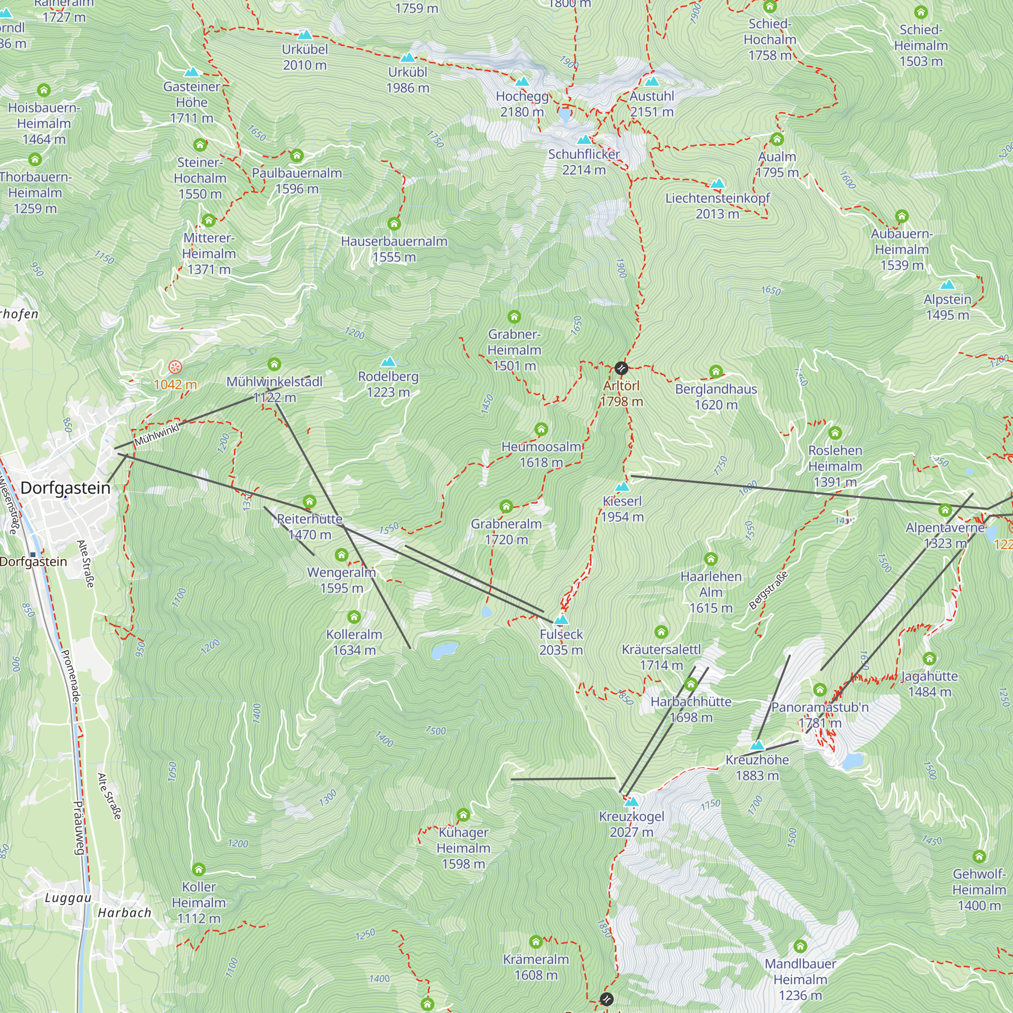 Grabneralm map