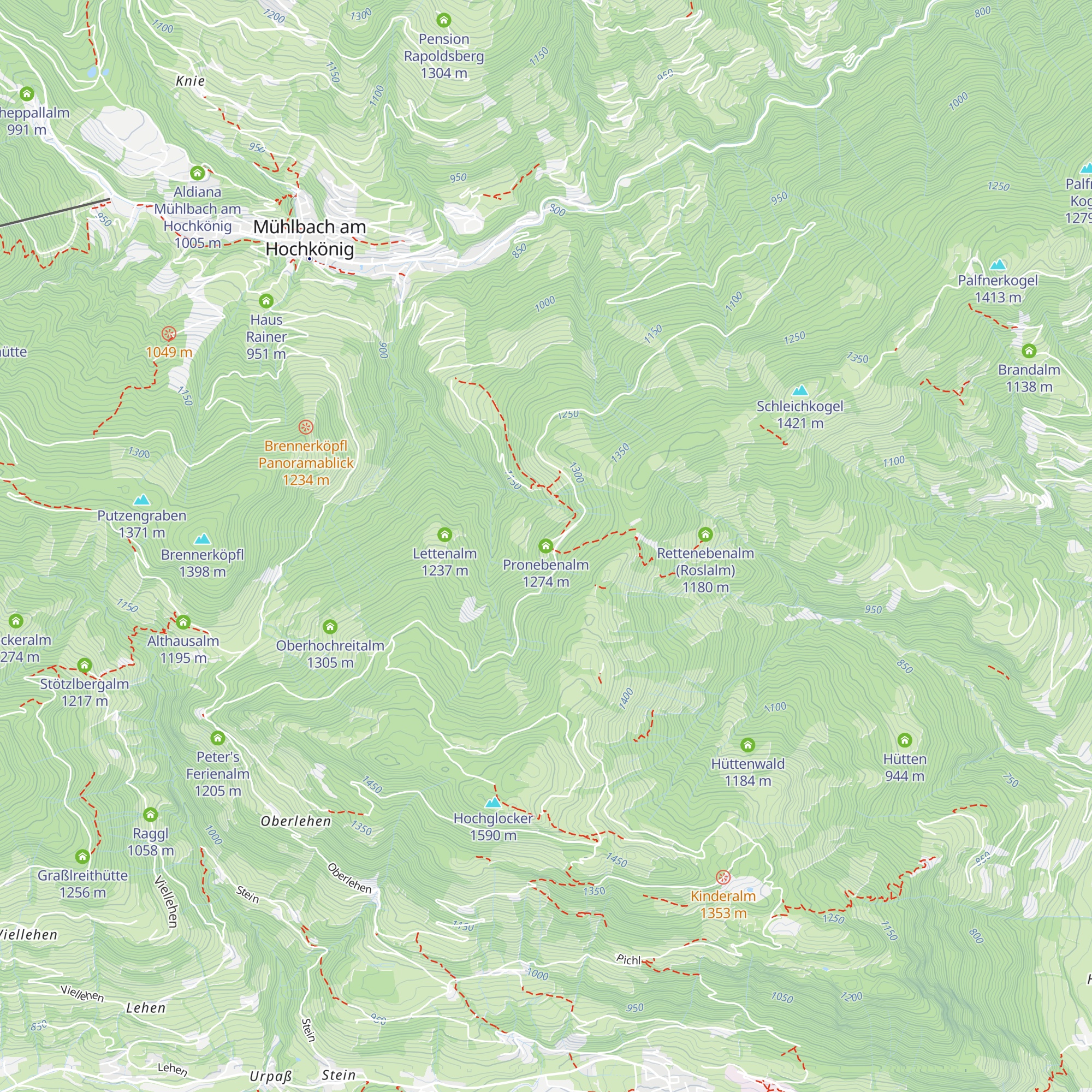 Pronebenalm map