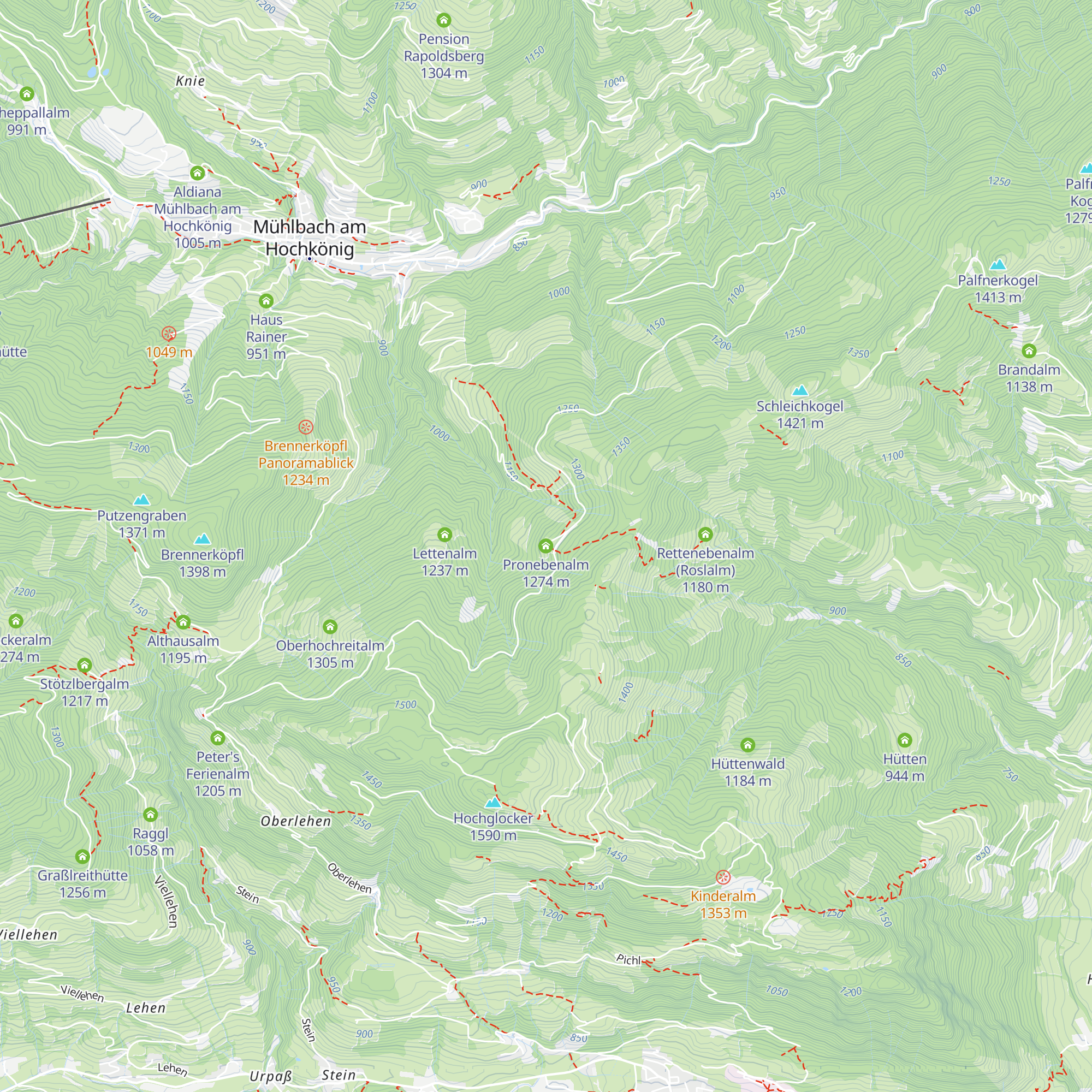 Pronebenalm map