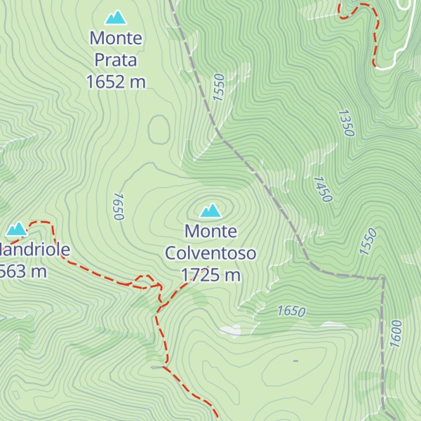 Map of Monte Colventoso