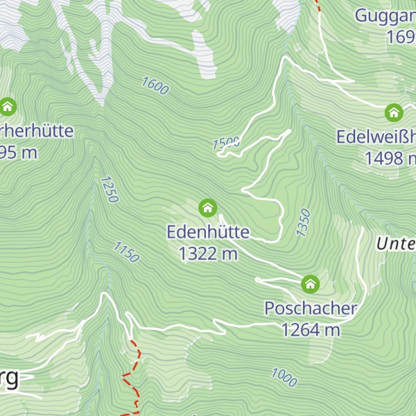 Map of Edenhütte