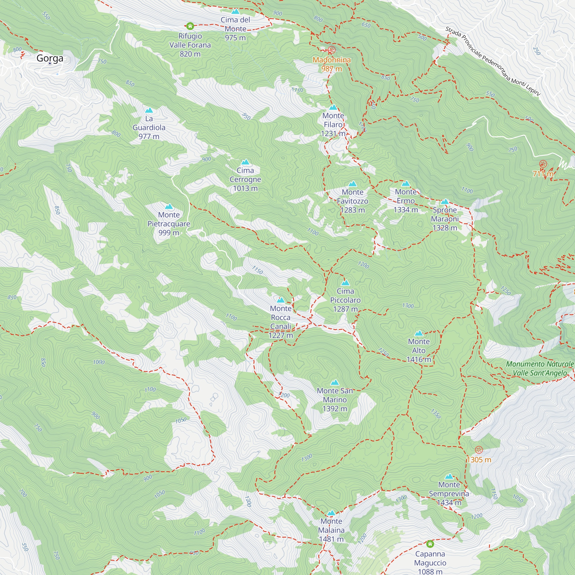 Rifugio dell'Orso map