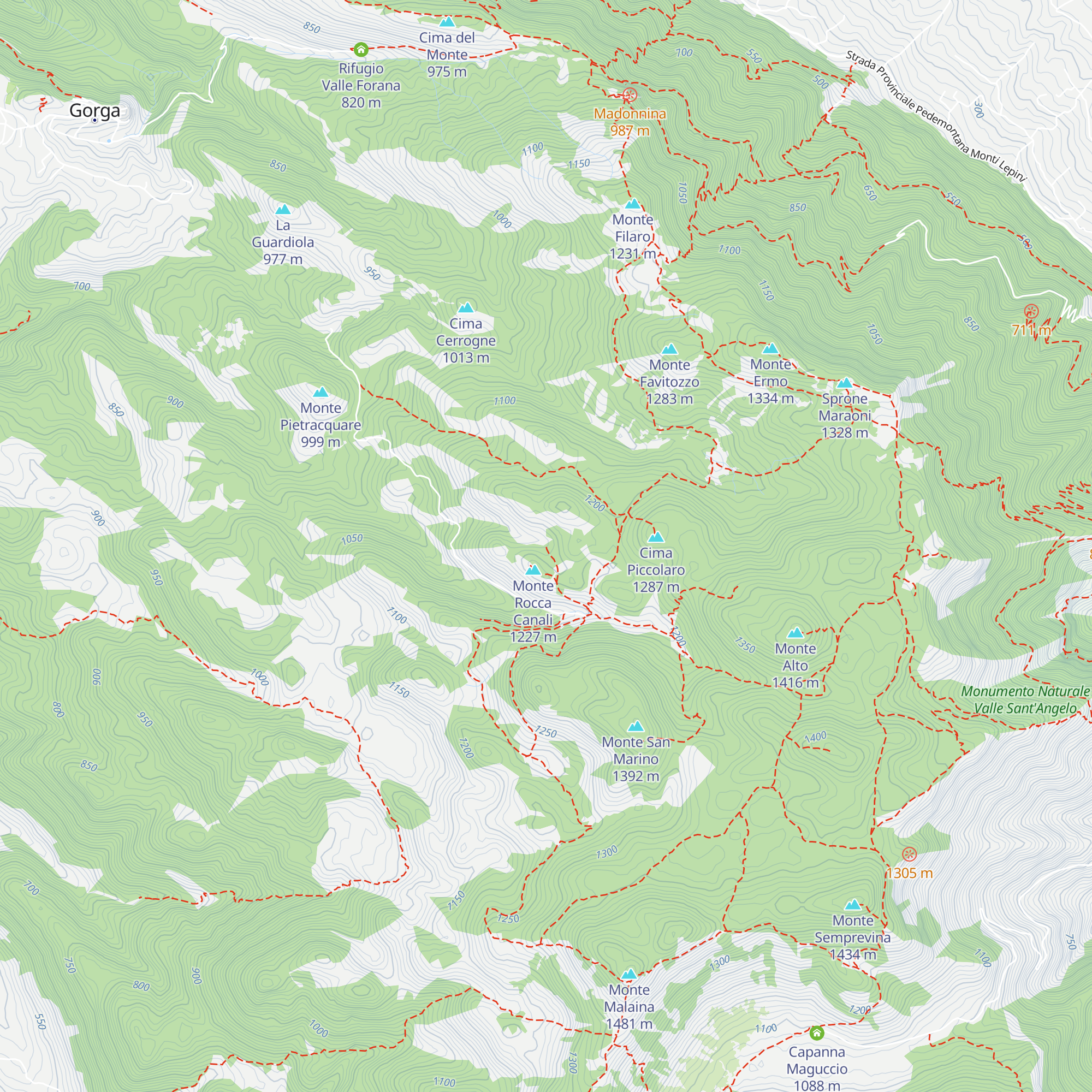 Rifugio dell'Orso map