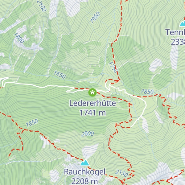Map of Ledererhütte