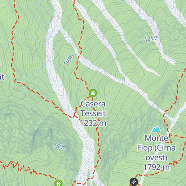 Map of Casera Tesseit