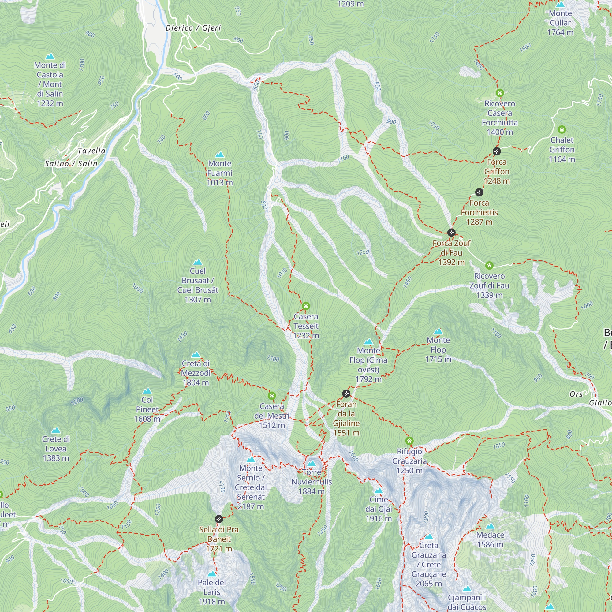 Casera Tesseit map