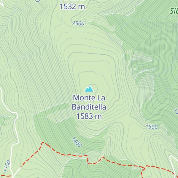 Map of Monte La Banditella