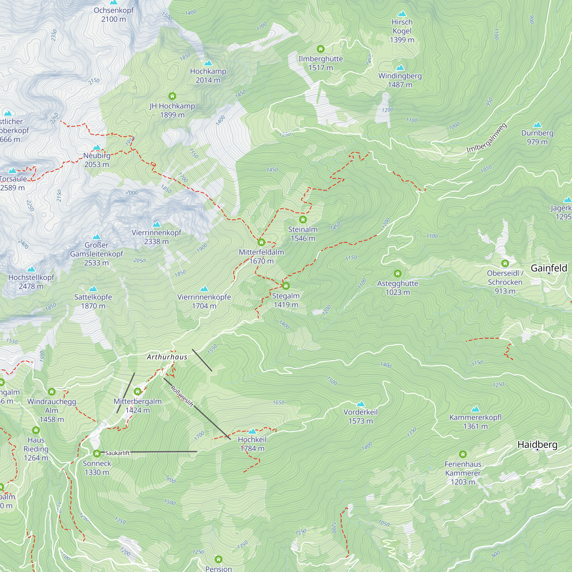 Stegalm map