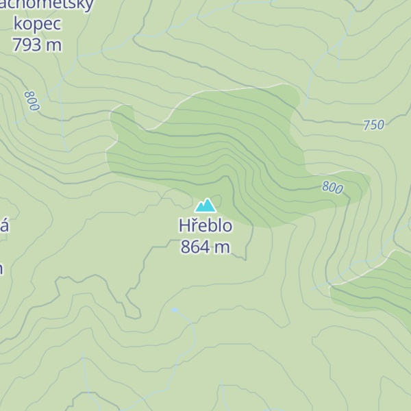 Map of Hřeblo