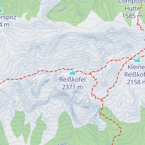 Map of Reißkofel