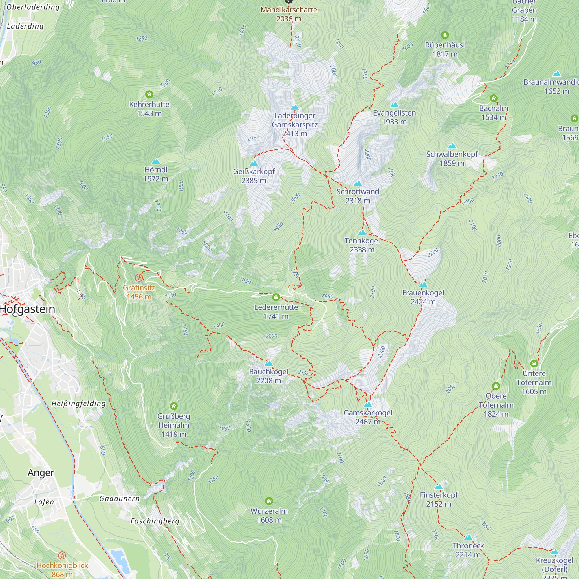 Grußberghütte map
