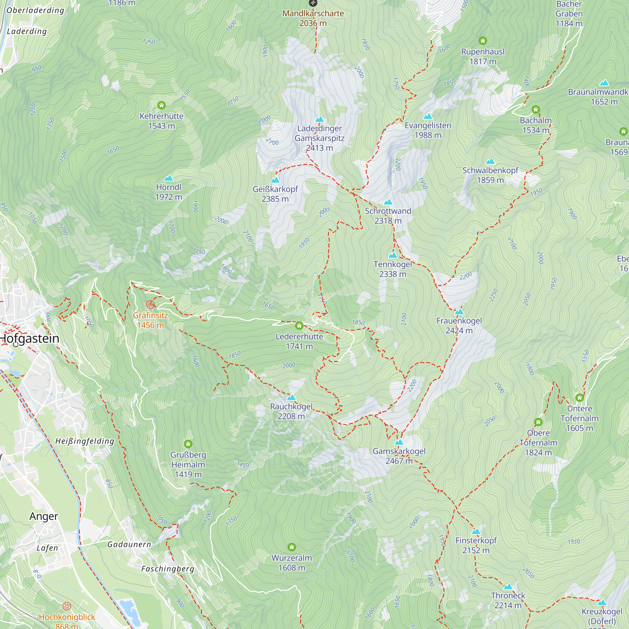 Planitzenhütte map
