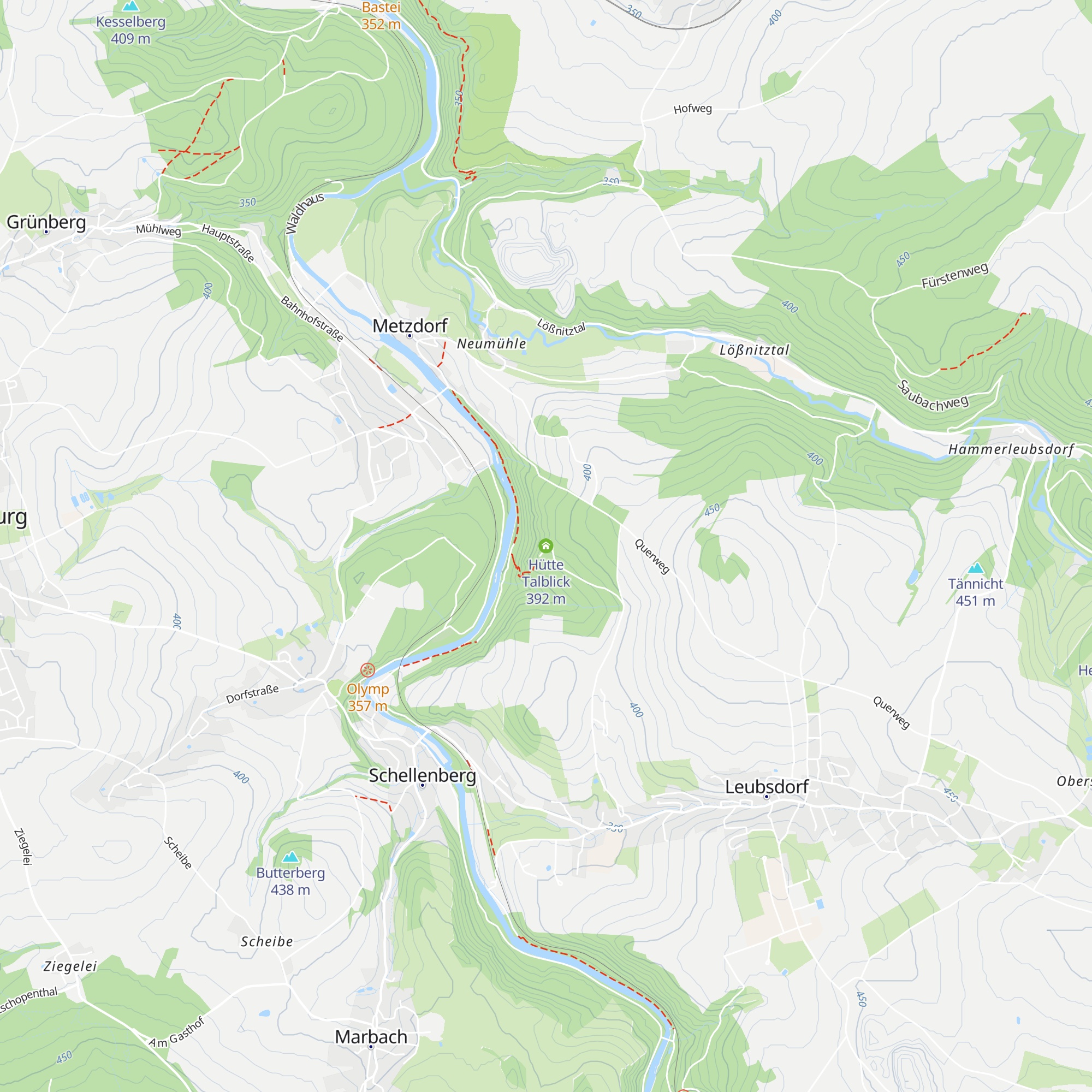 Hütte Talblick map