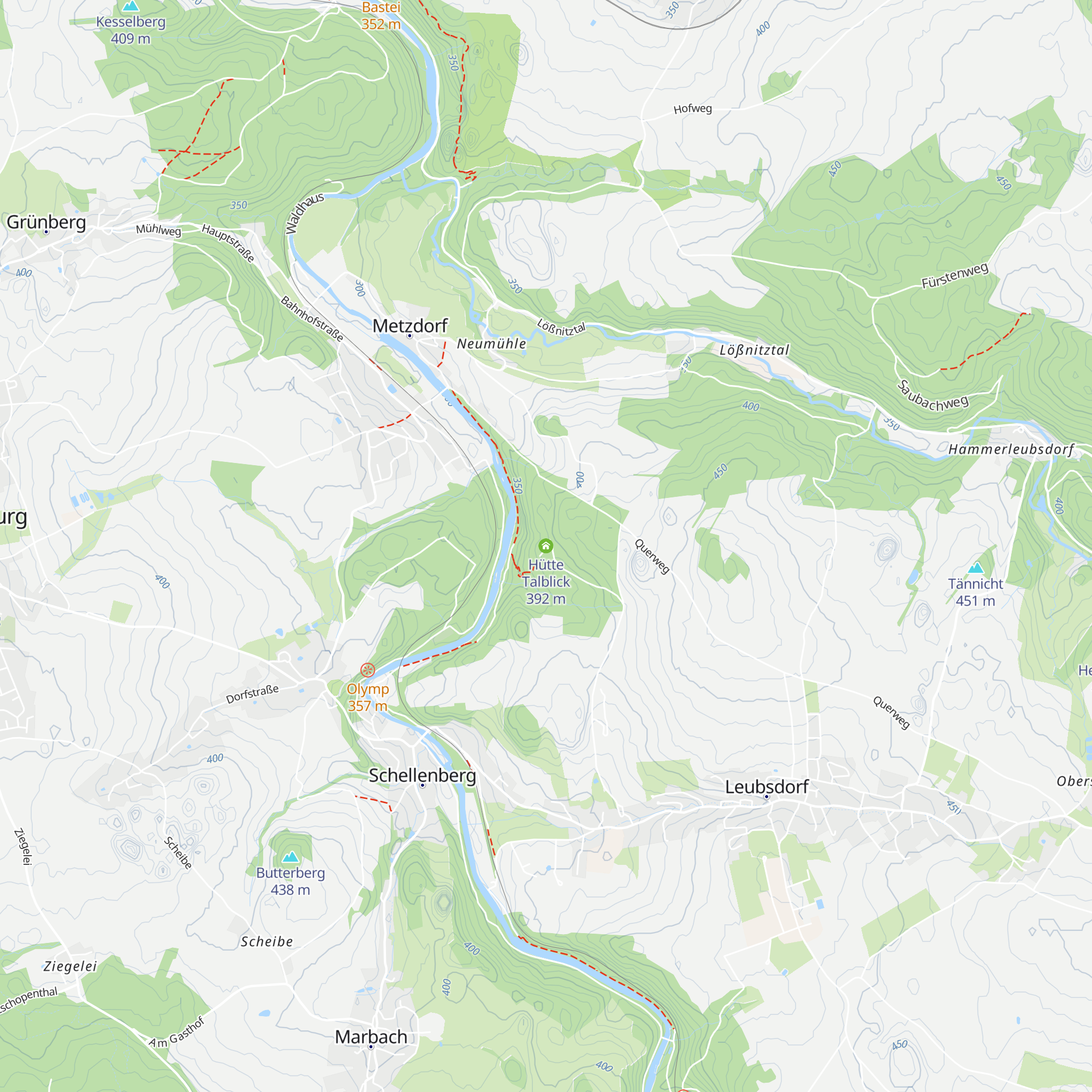 Hütte Talblick map