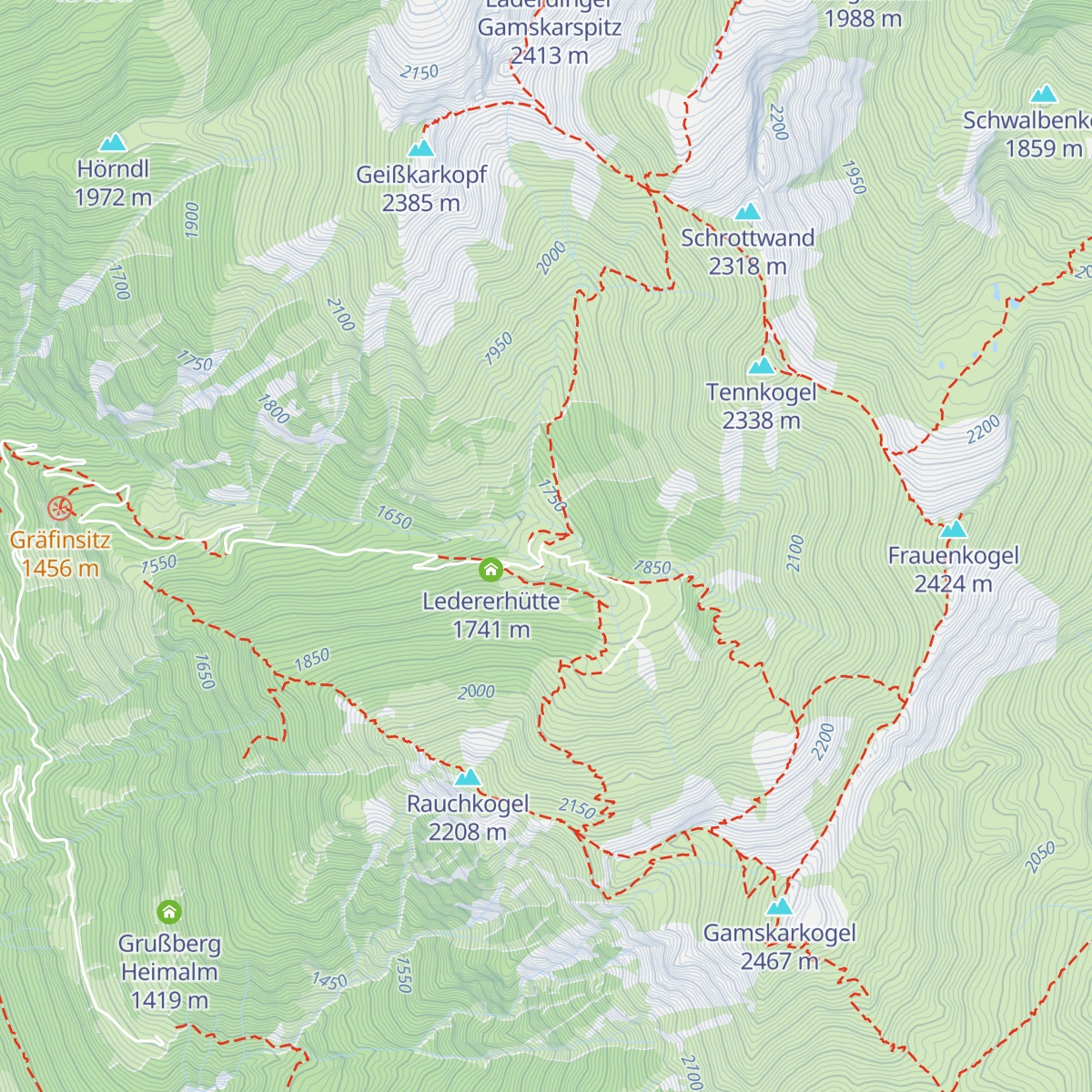 Grubhofhütte map