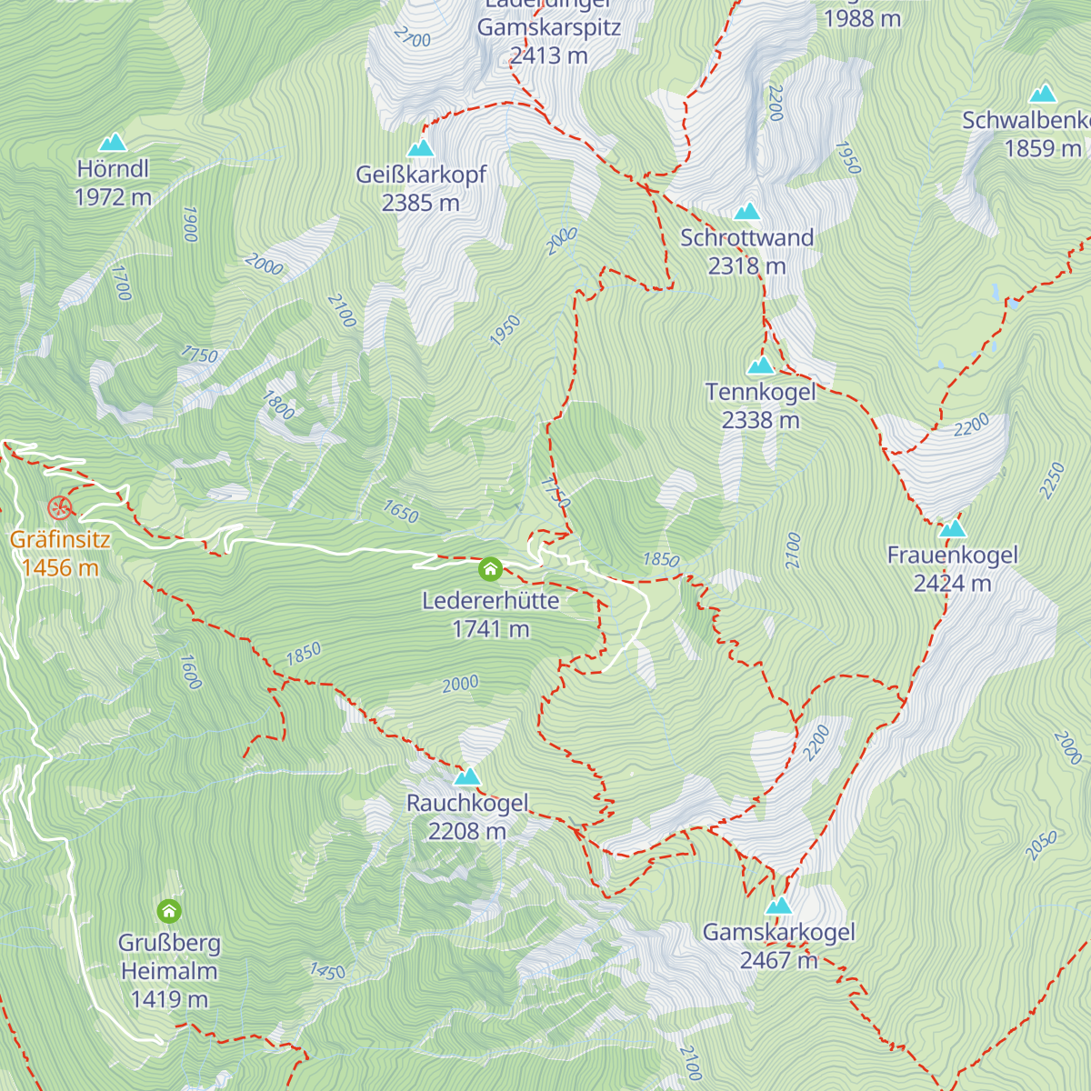 Grubhofhütte map