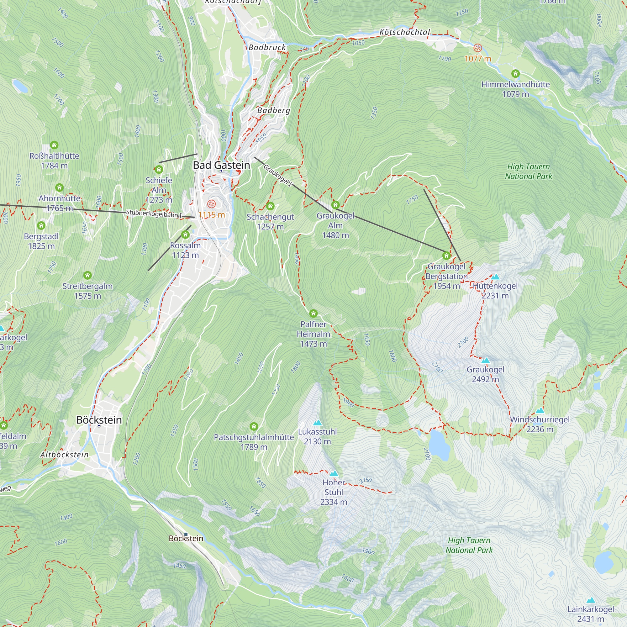 Palfner Heimalm map