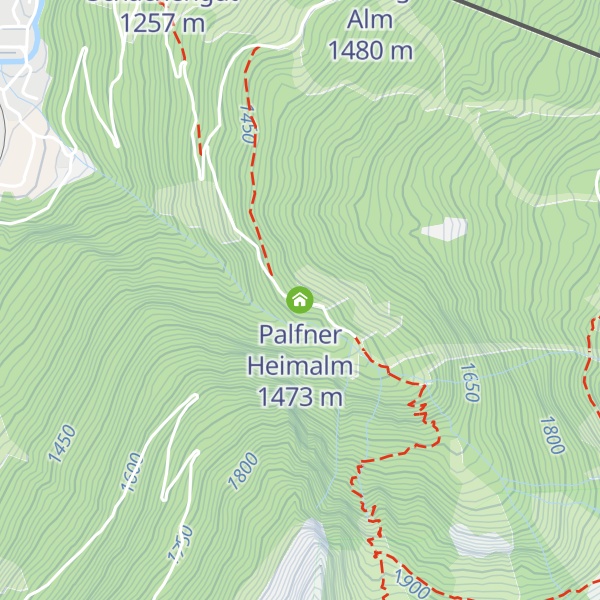 Map of Palfner Heimalm