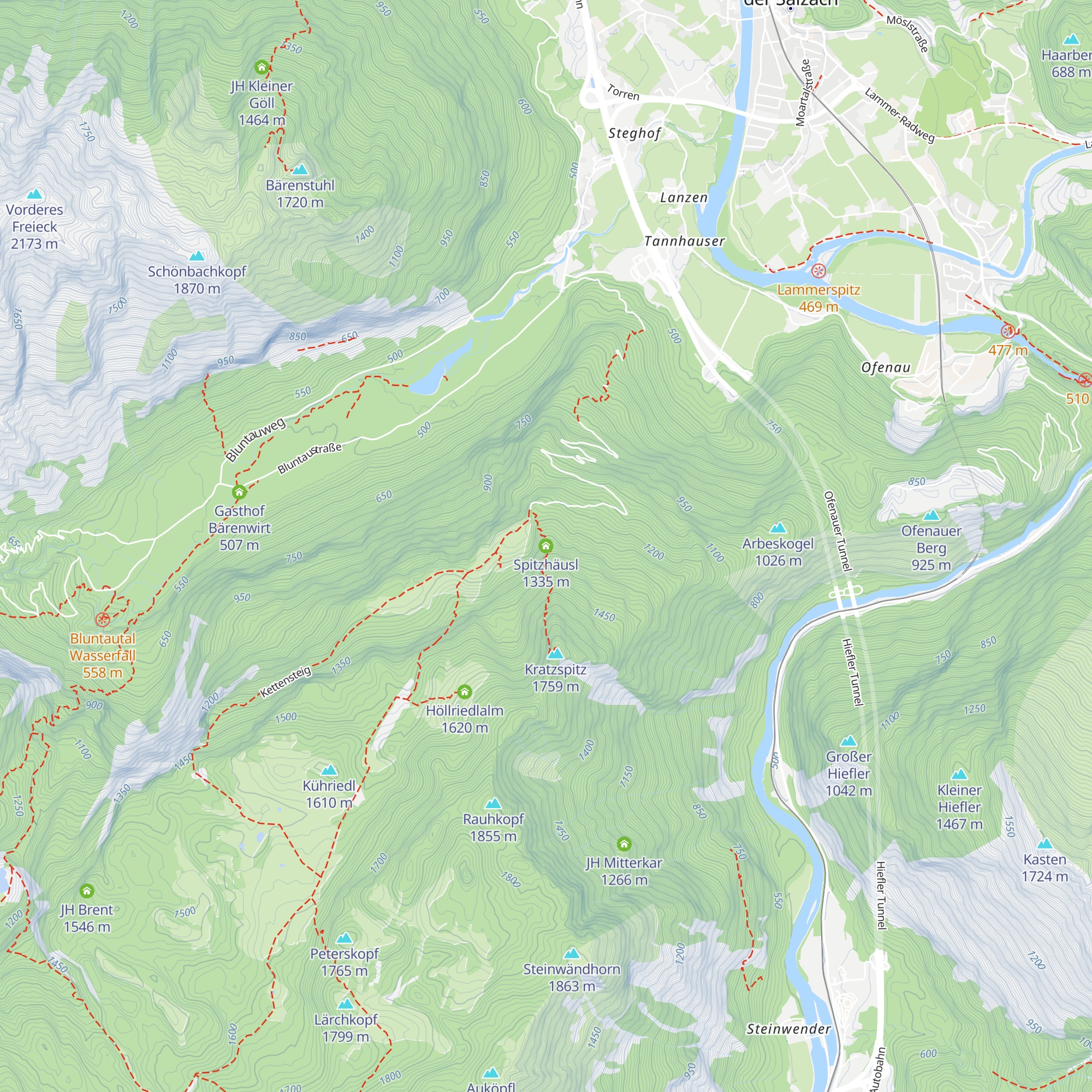 Spitzhäusl map
