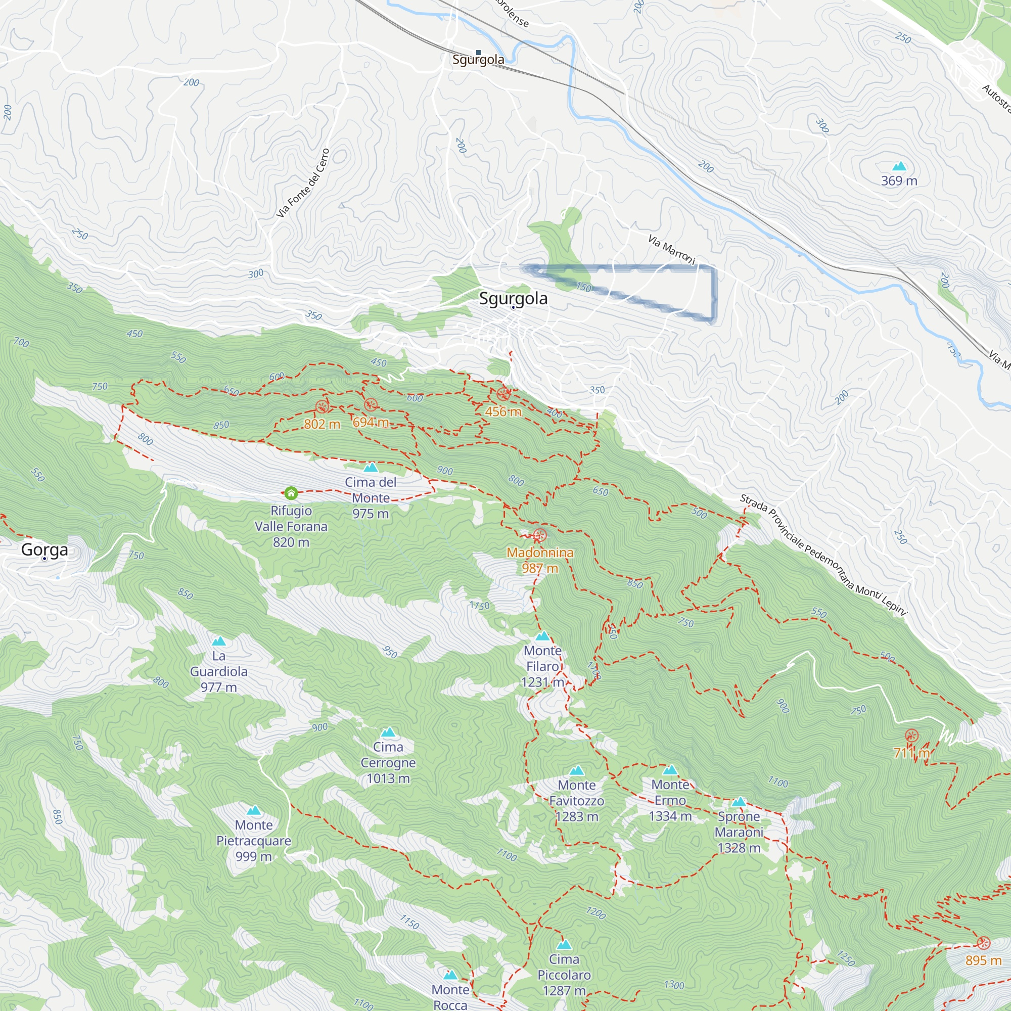 Rifugio Santa Maria map