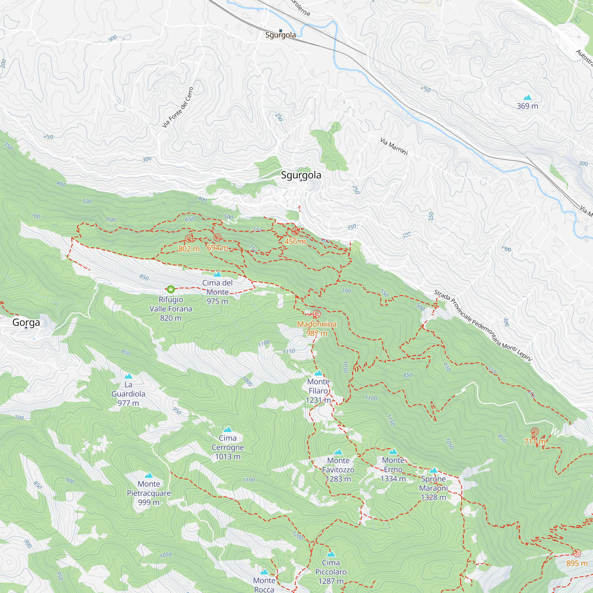 Rifugio Santa Maria map