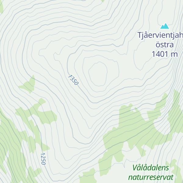 Map of Tjårventjahke