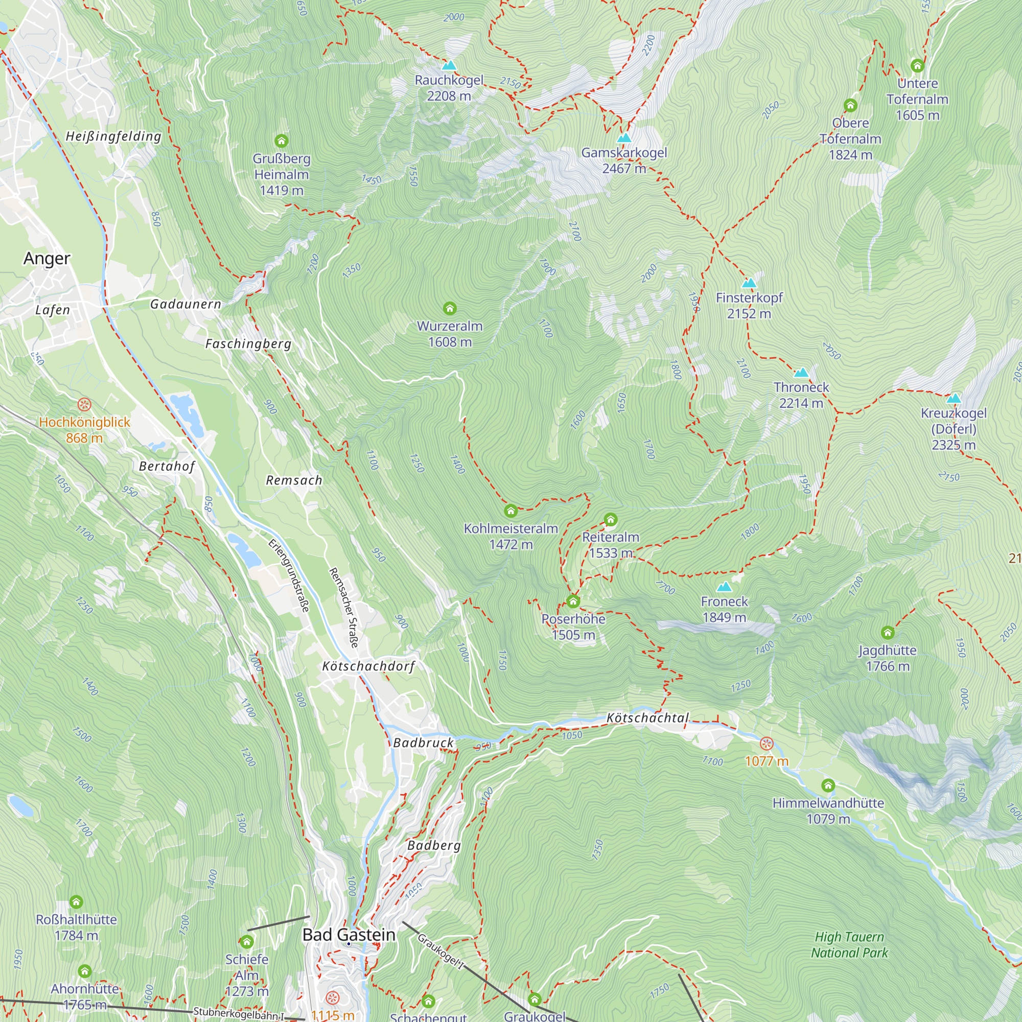 Kohlmeisteralm map