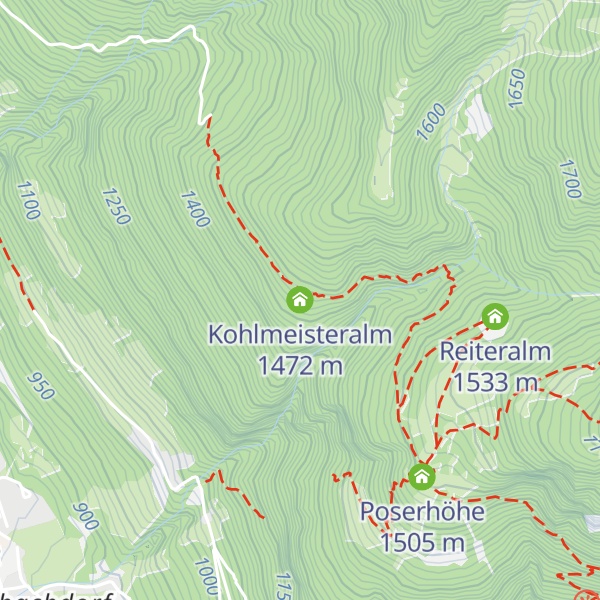 Map of Kohlmeisteralm