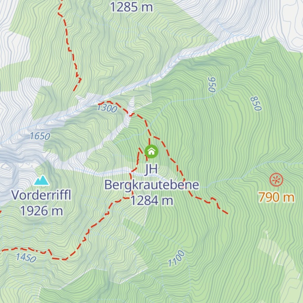 Map of JH Bergkrautebene