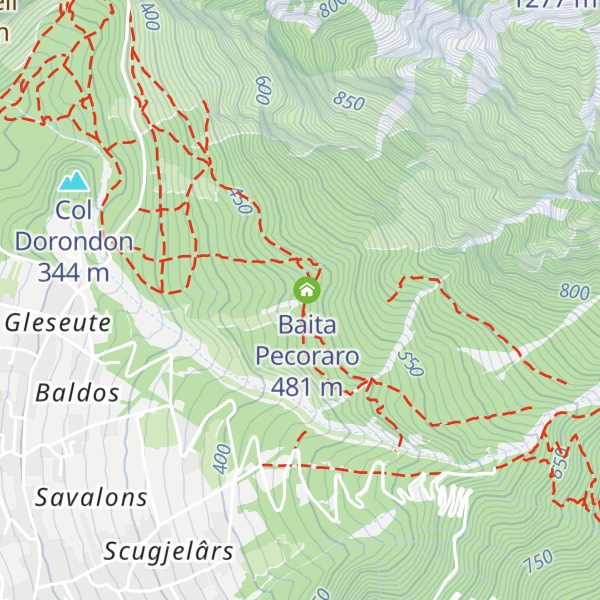 Map of Stavolo di Pauli Sec