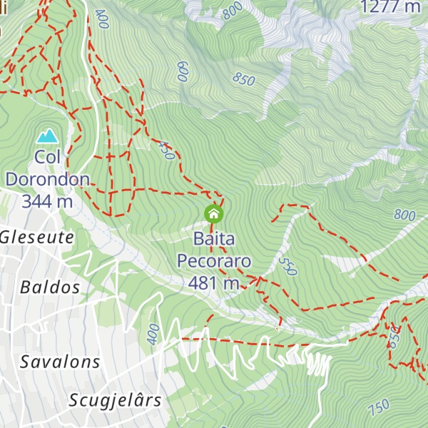 Map of Baita Pecoraro