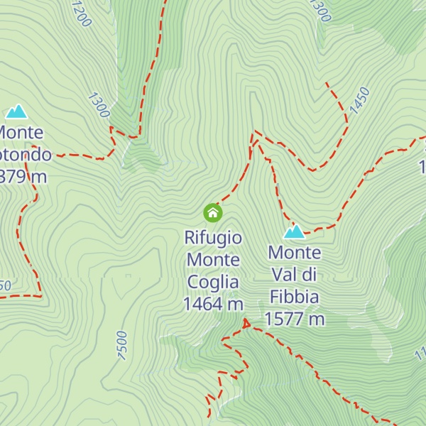Map of Rifugio Monte Coglia
